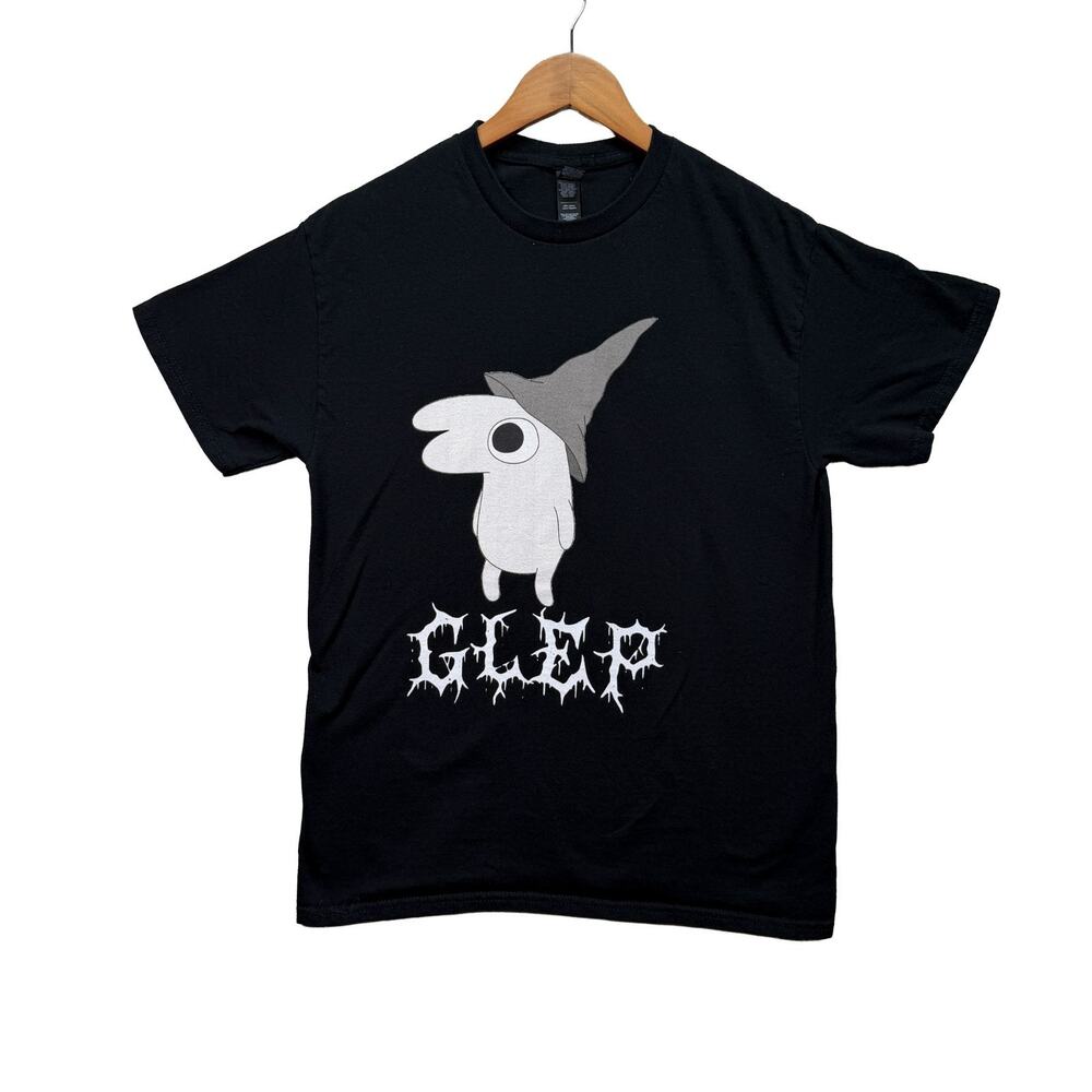 Smiling Friends Glep Happy Creepy Funny Goth Filth Adult Cartoon Show T-Shirt M